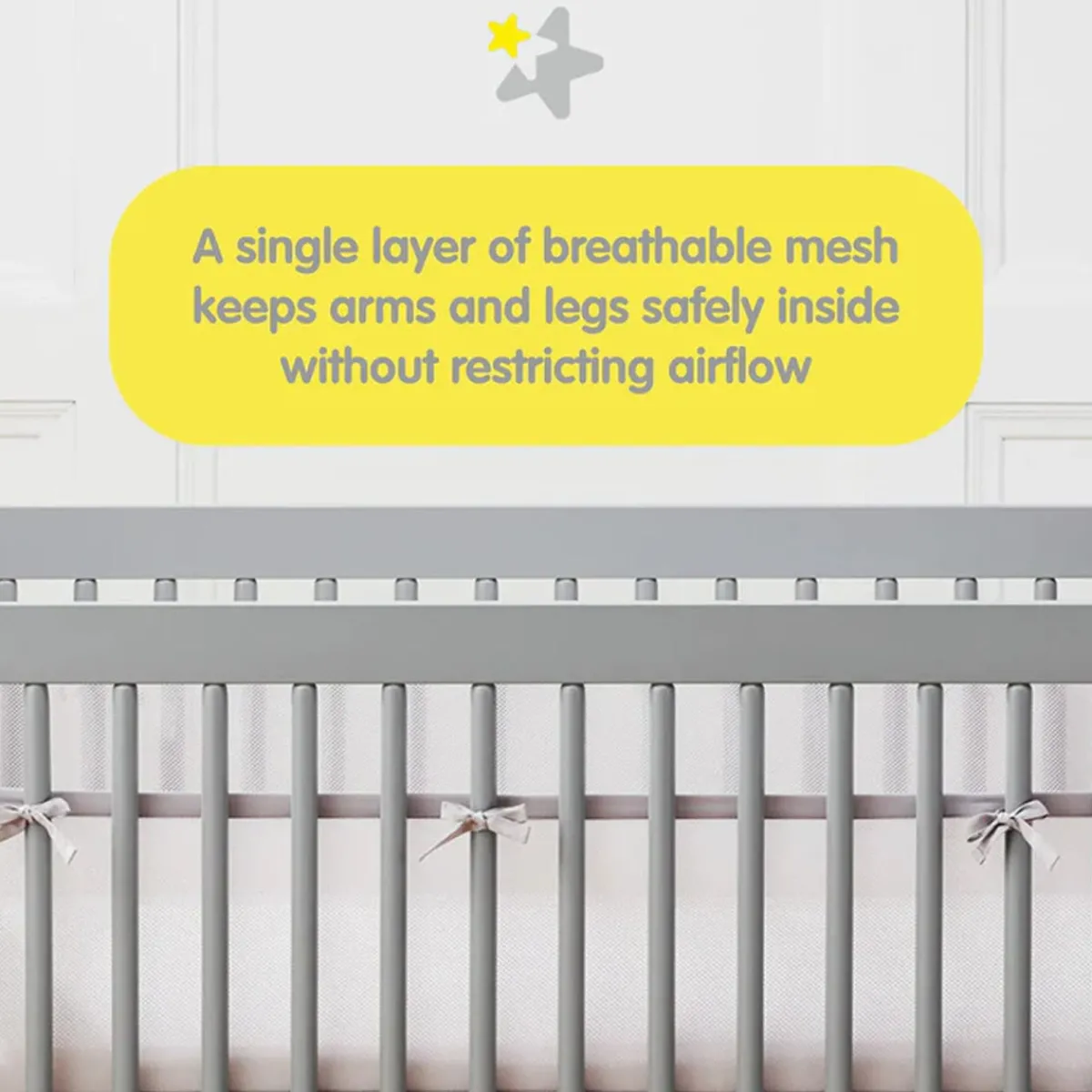 Crib Bumpers-BreathableBaby Deluxe Mesh Crib Liner