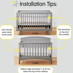 Crib Bumpers-BreathableBaby Deluxe Mesh Crib Liner