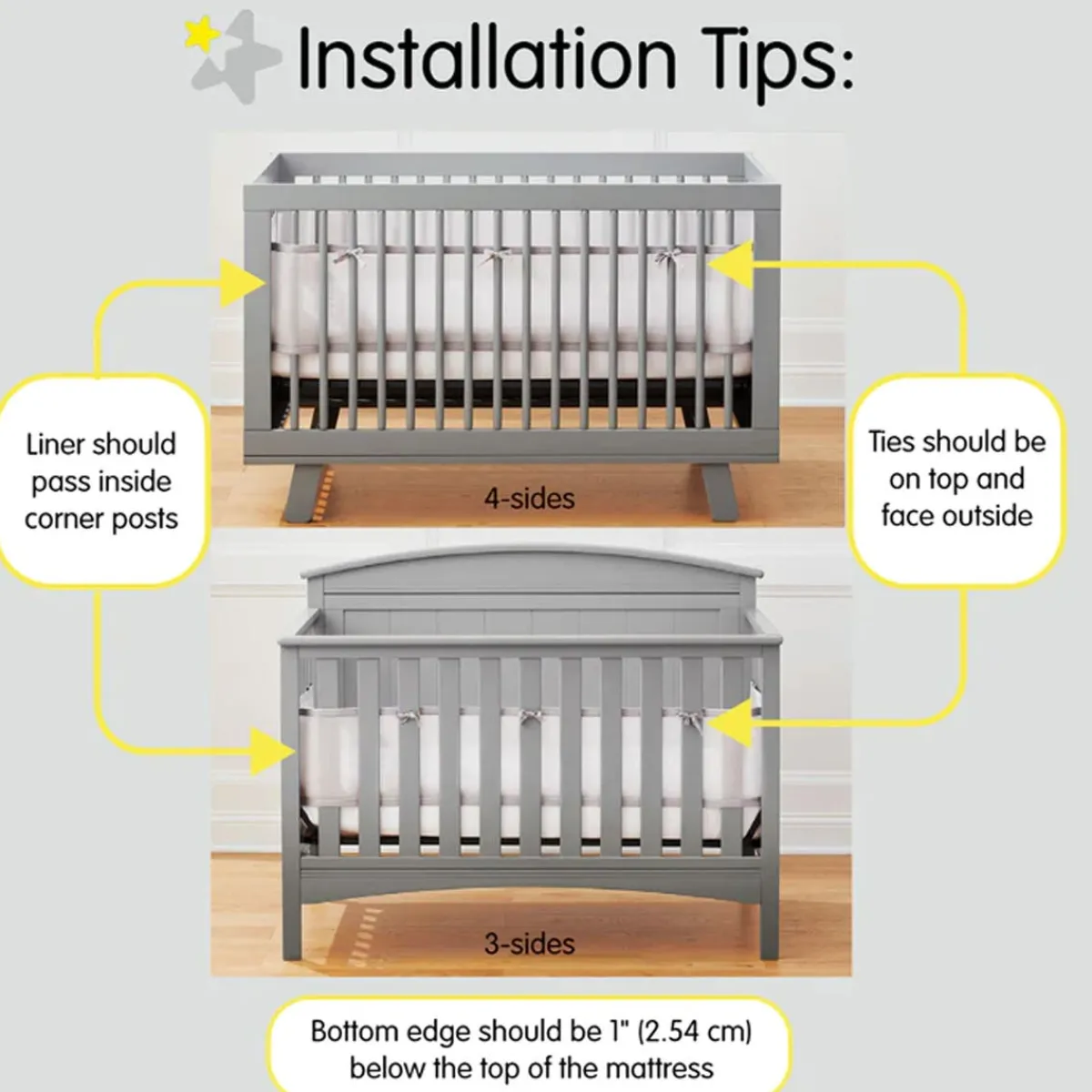 Crib Bumpers-BreathableBaby Deluxe Mesh Crib Liner