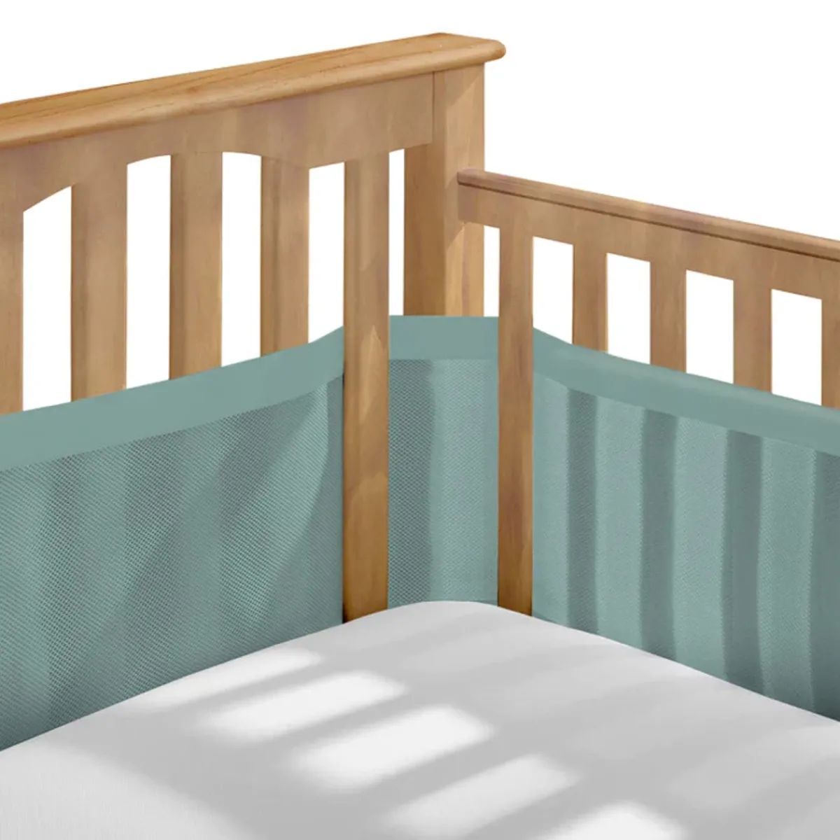 Crib Bumpers-BreathableBaby Deluxe Mesh Crib Liner