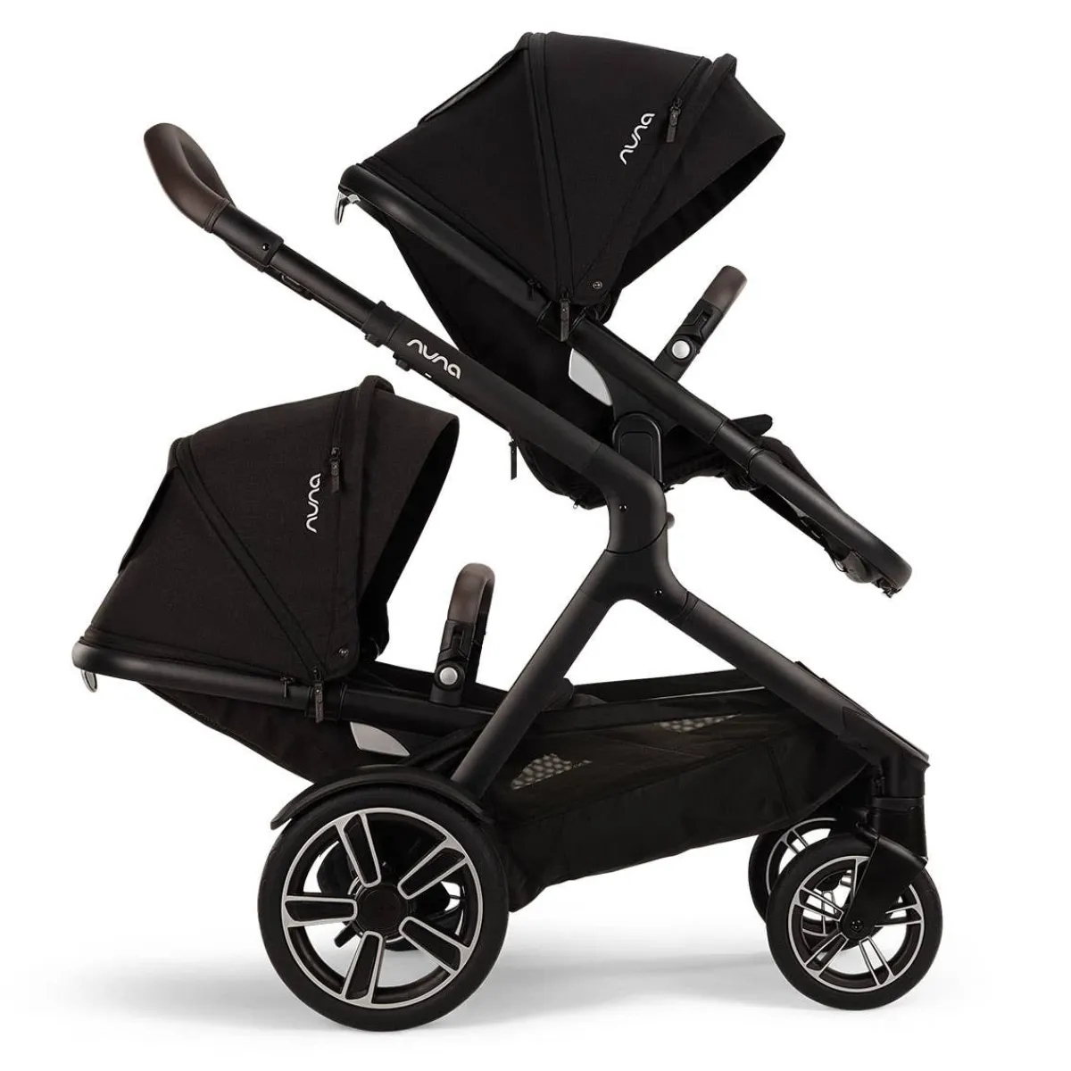 Stroller Accessories-Nuna DEMI Next Sibling Seat Caviar