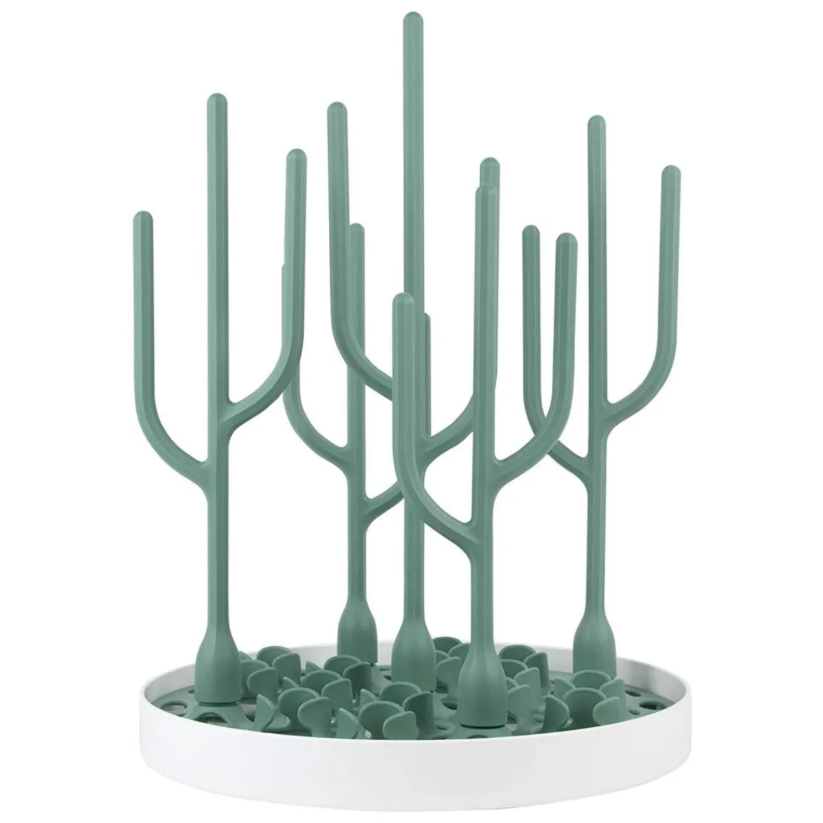 Bottle Brushes + Drying Racks-Boon Inc. Desert Drying Rack Dark Green