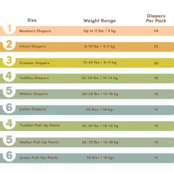 Disposable Diapers-Terra Diapers Size 2 (Infant)