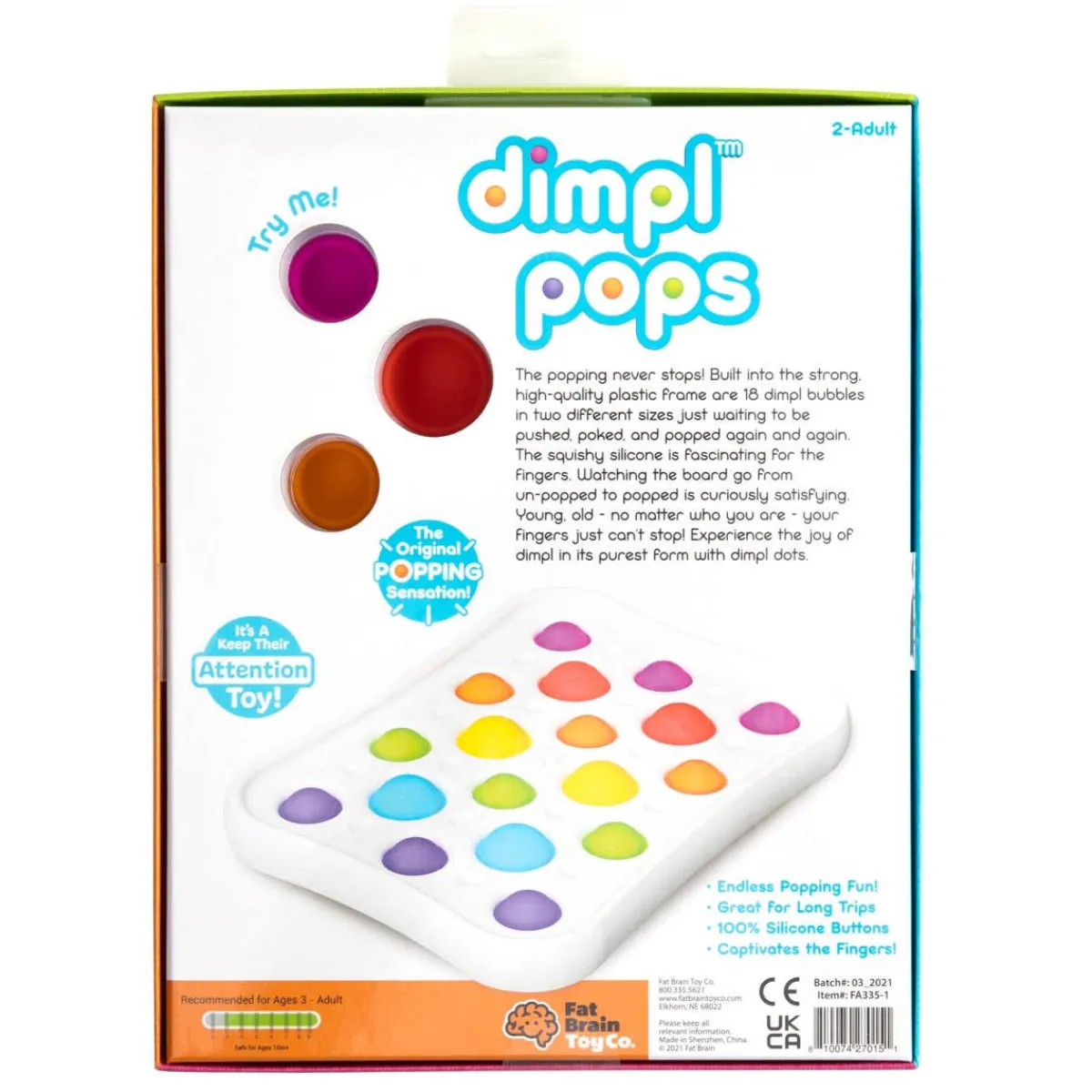 Play + Learn Toys|Grasping Toys-Fat Brain Toys Dimpl Pops