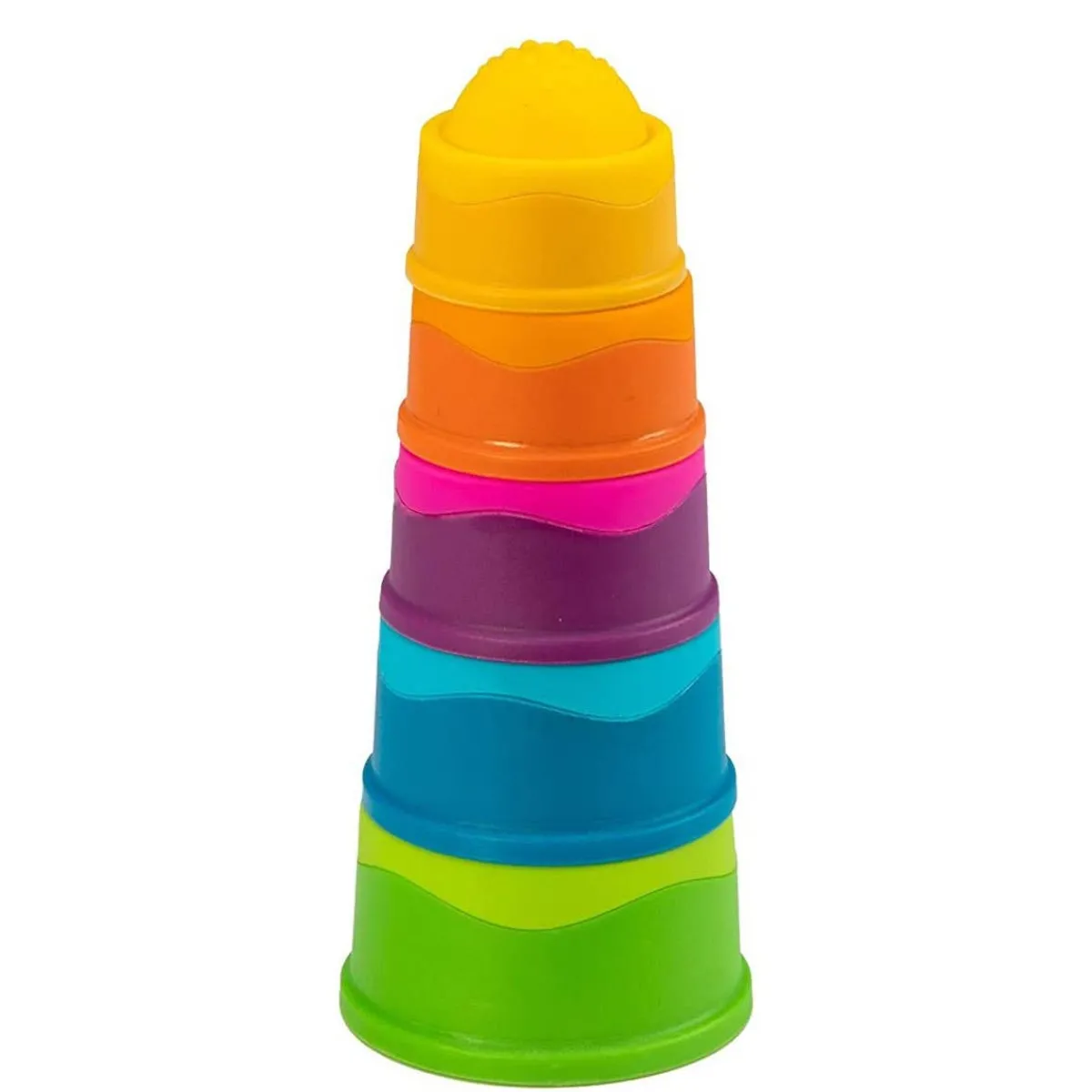 Stack + Nest Toys|Bath Toys-Fat Brain Toys Dimpl Stack
