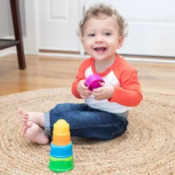 Stack + Nest Toys|Bath Toys-Fat Brain Toys Dimpl Stack