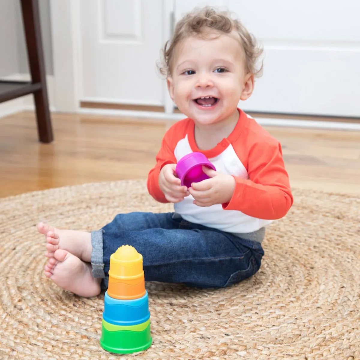 Stack + Nest Toys|Bath Toys-Fat Brain Toys Dimpl Stack