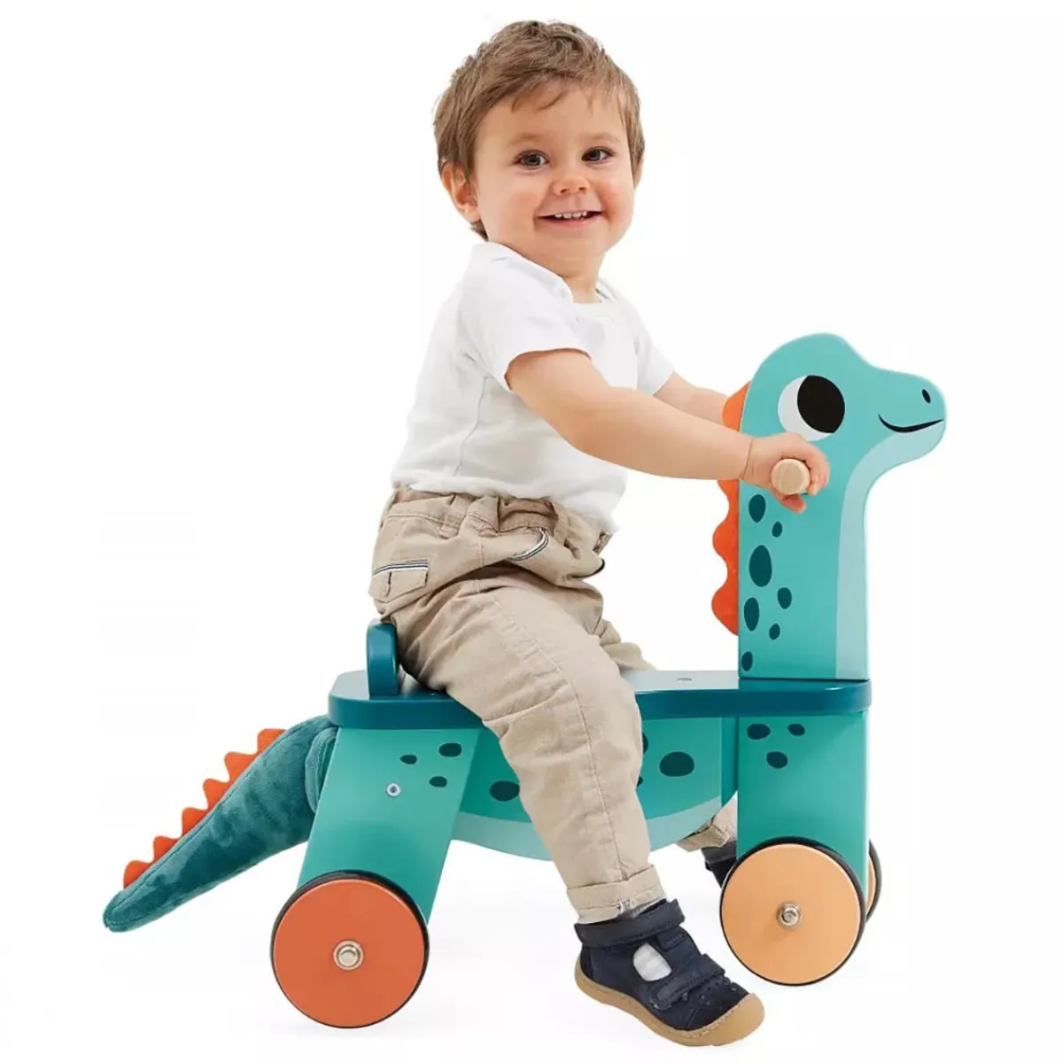 Ride-On Toys|Wooden Toys-Janod Dino Ride-On Portosaurus