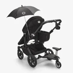 Double Strollers|Single-To-Double Strollers-Bugaboo Donkey5 Mono Complete Stroller (Aluminum Frame) Black/Midnight Black