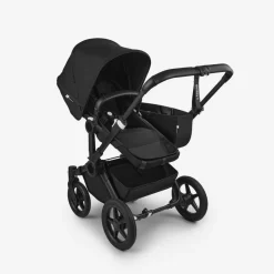 Double Strollers|Single-To-Double Strollers-Bugaboo Donkey5 Mono Complete Stroller (Black Frame) - Black/Midnight Black