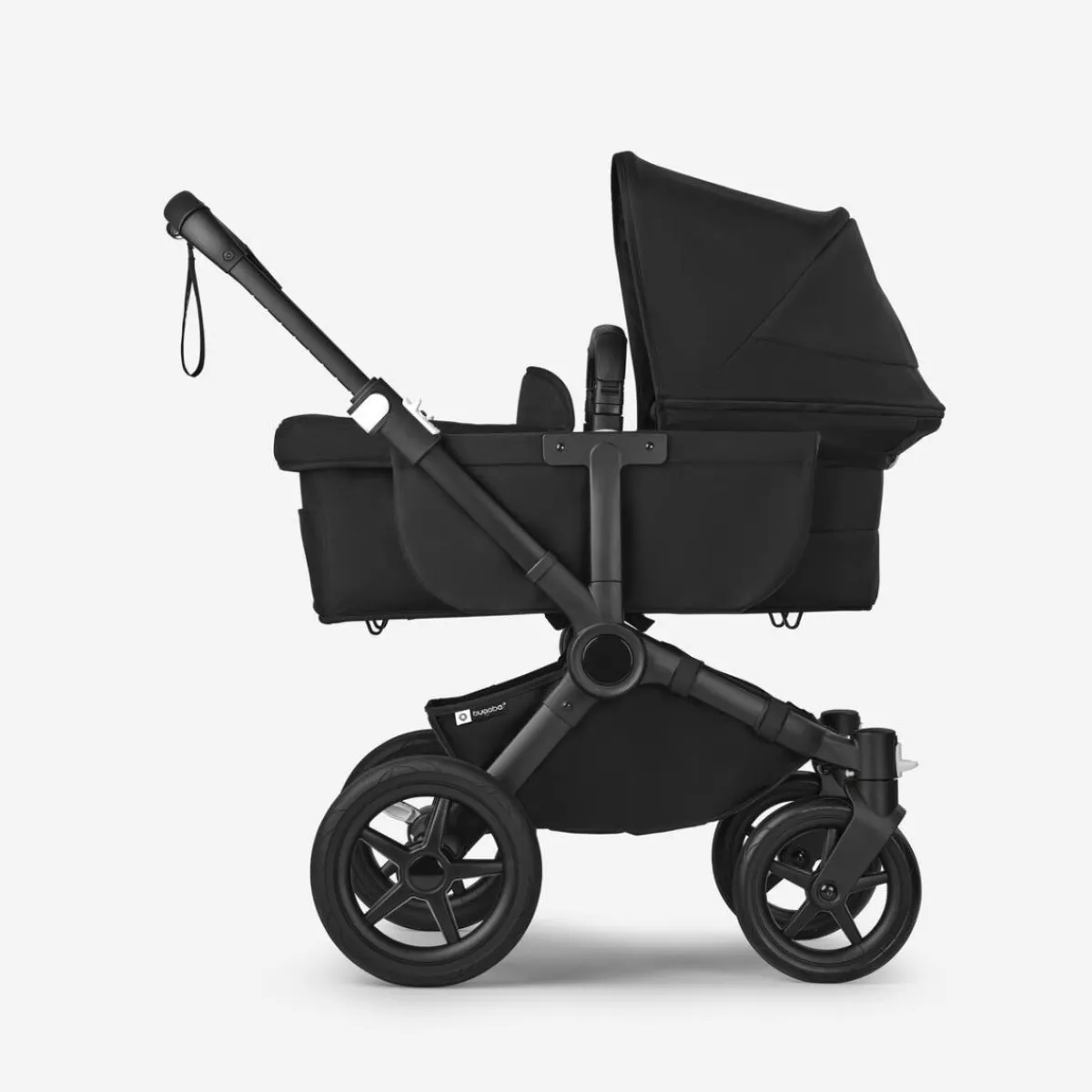 Double Strollers|Single-To-Double Strollers-Bugaboo Donkey5 Mono Complete Stroller (Black Frame) - Black/Midnight Black