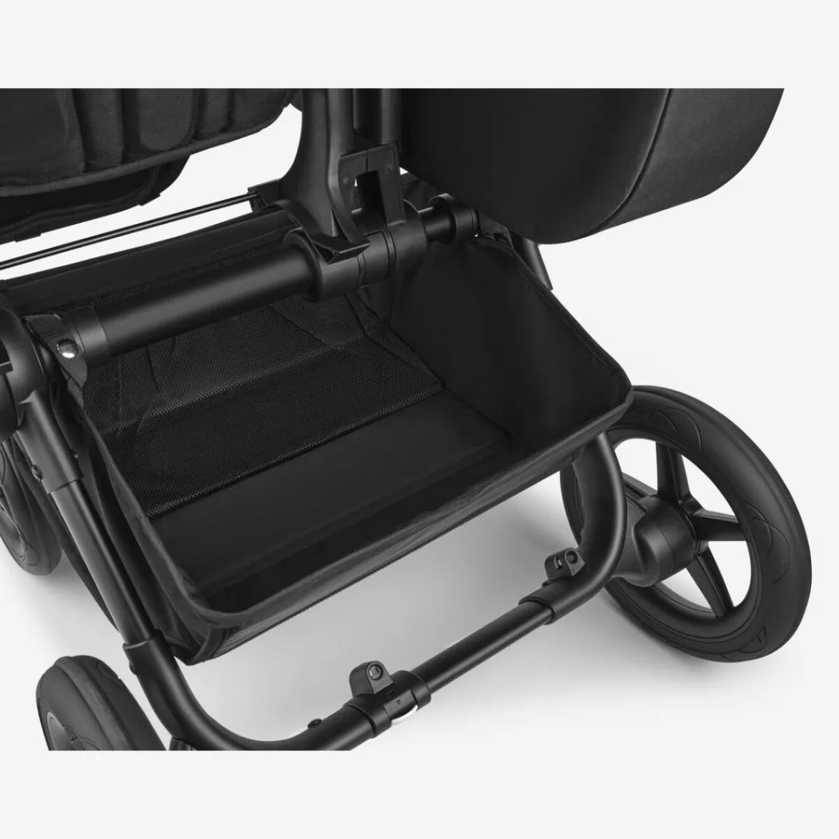 Double Strollers|Single-To-Double Strollers-Bugaboo Donkey5 Mono Complete Stroller (Black Frame) - Black/Midnight Black
