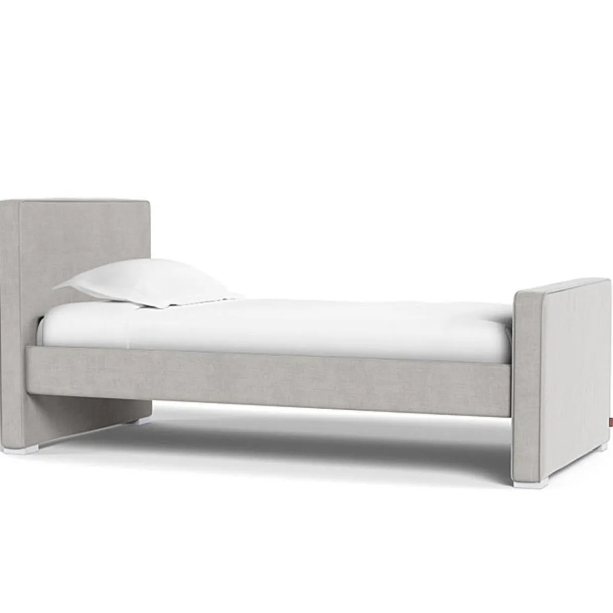 Twin Beds + Trundles-Monte Design Dorma Twin Bed - European Fabric with High HB + High FB