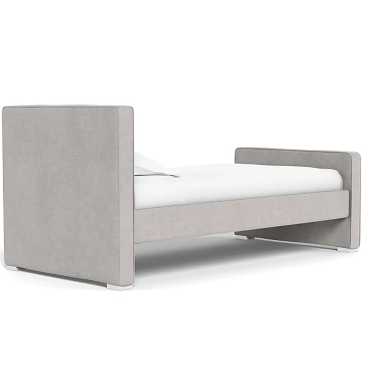Twin Beds + Trundles-Monte Design Dorma Twin Bed - European Fabric with High HB + High FB