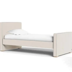 Twin Beds + Trundles-Monte Design Dorma Twin Bed - European Fabric with High HB + High FB