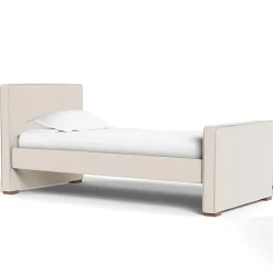 Twin Beds + Trundles-Monte Design Dorma Twin Bed - European Fabric with High HB + High FB
