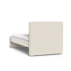 Twin Beds + Trundles-Monte Design Dorma Twin Bed - European Fabric with High HB + Low FB
