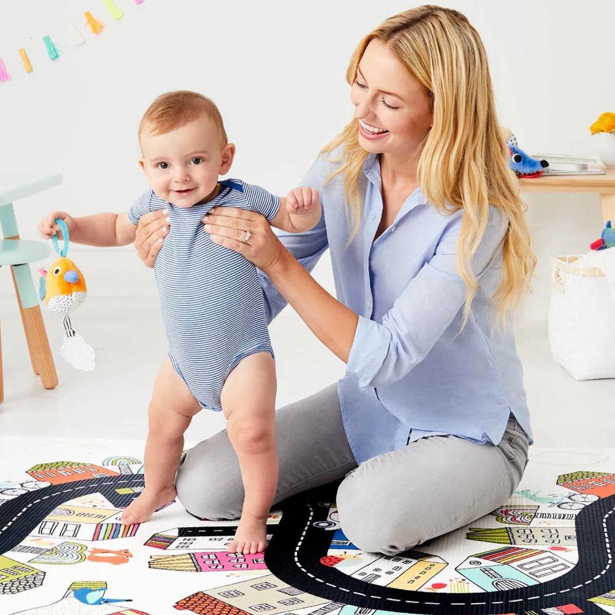 Rugs|Play Mats-Skip Hop Doubleplay Reversible Playmat