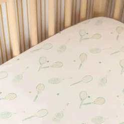 Crib Fitted Sheets-Pehr Doubles Crib Sheet