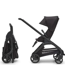 Full-Sized Strollers-Bugaboo Dragonfly Complete Stroller (Black Frame)