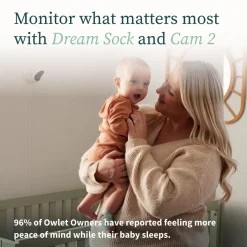 Wifi Monitors|Video Baby Monitors-Owlet Dream Sock Duo 2 (Sock + Cam 2)