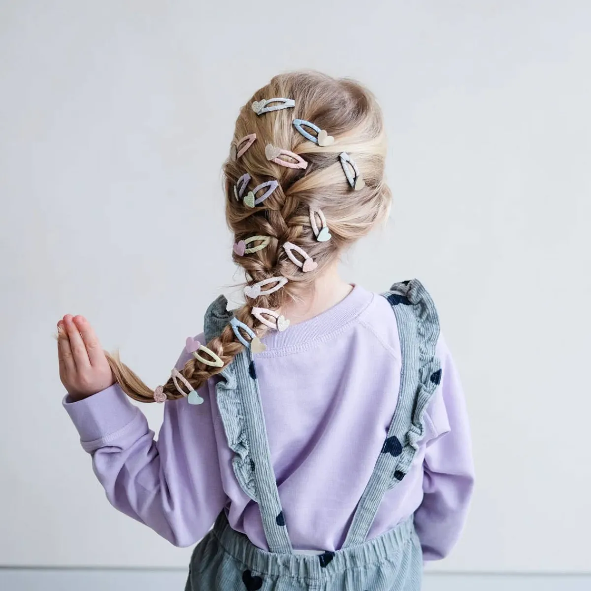 Hair Accessories-Mimi & Lula Dreamy Hearts Mini Clic Clacs