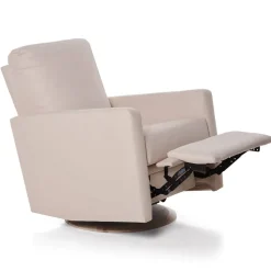 Gliders-Oilo Drew Recliner Swivel Glider with Wood Base (Grade C)