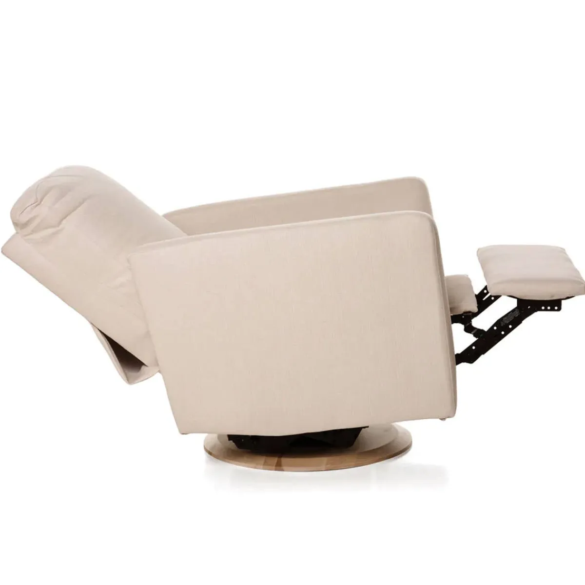 Gliders-Oilo Drew Recliner Swivel Glider with Wood Base (Grade C)