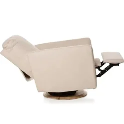 Motorized Gliders|Gliders-Oilo Drew Swivel Glider with Power Recline Wood Base (Grade A)