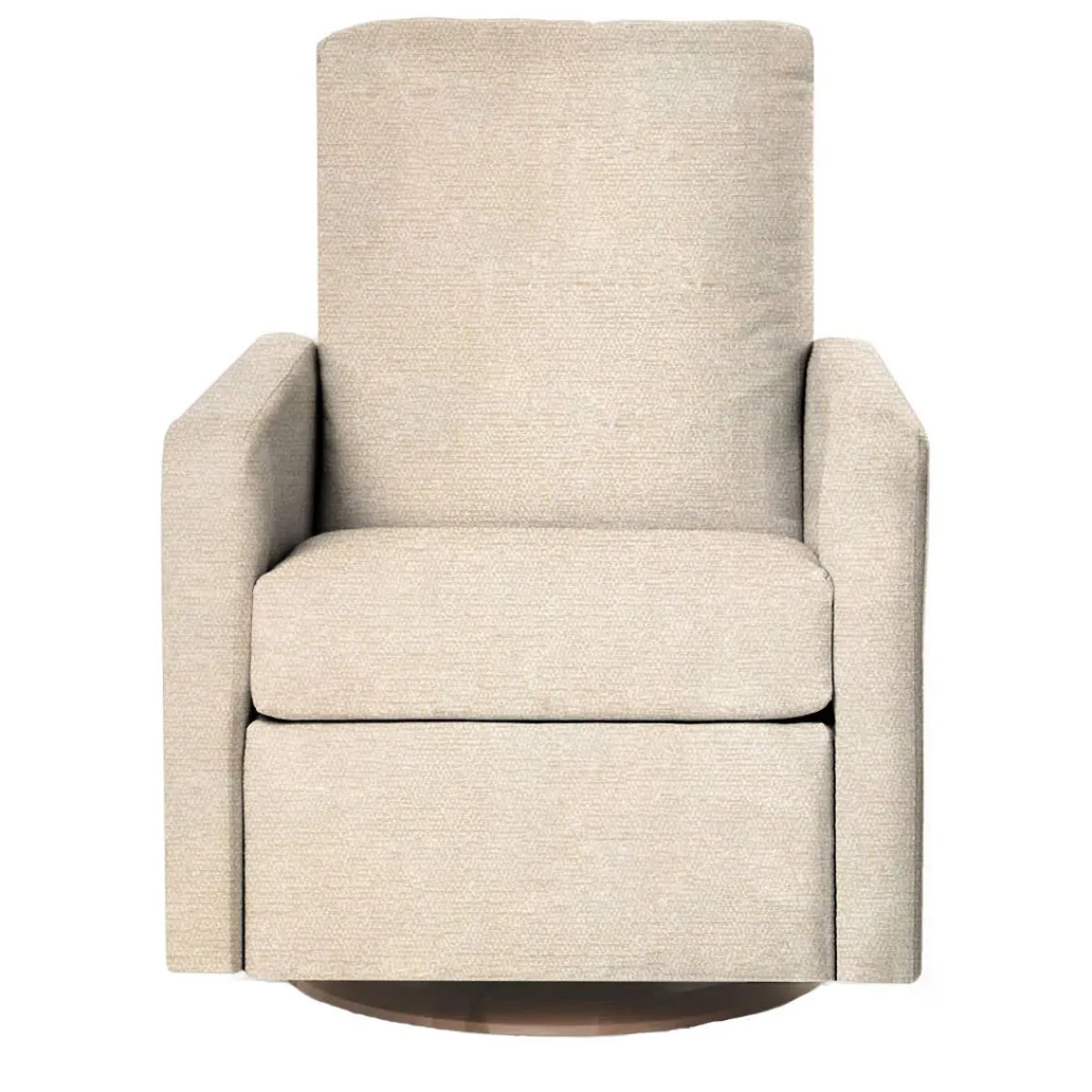Motorized Gliders|Gliders-Oilo Drew Swivel Glider with Power Recline Wood Base (Grade C)