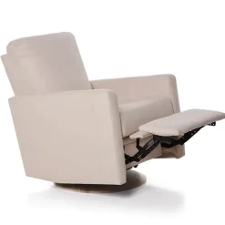 Motorized Gliders|Gliders-Oilo Drew Swivel Glider with Power Recline Wood Base (Grade D)