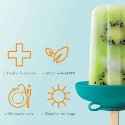 Baby Food Feeders-Boon Inc. Drizzle Popsicle and Ice Cream Cone Holder (2 Pack)