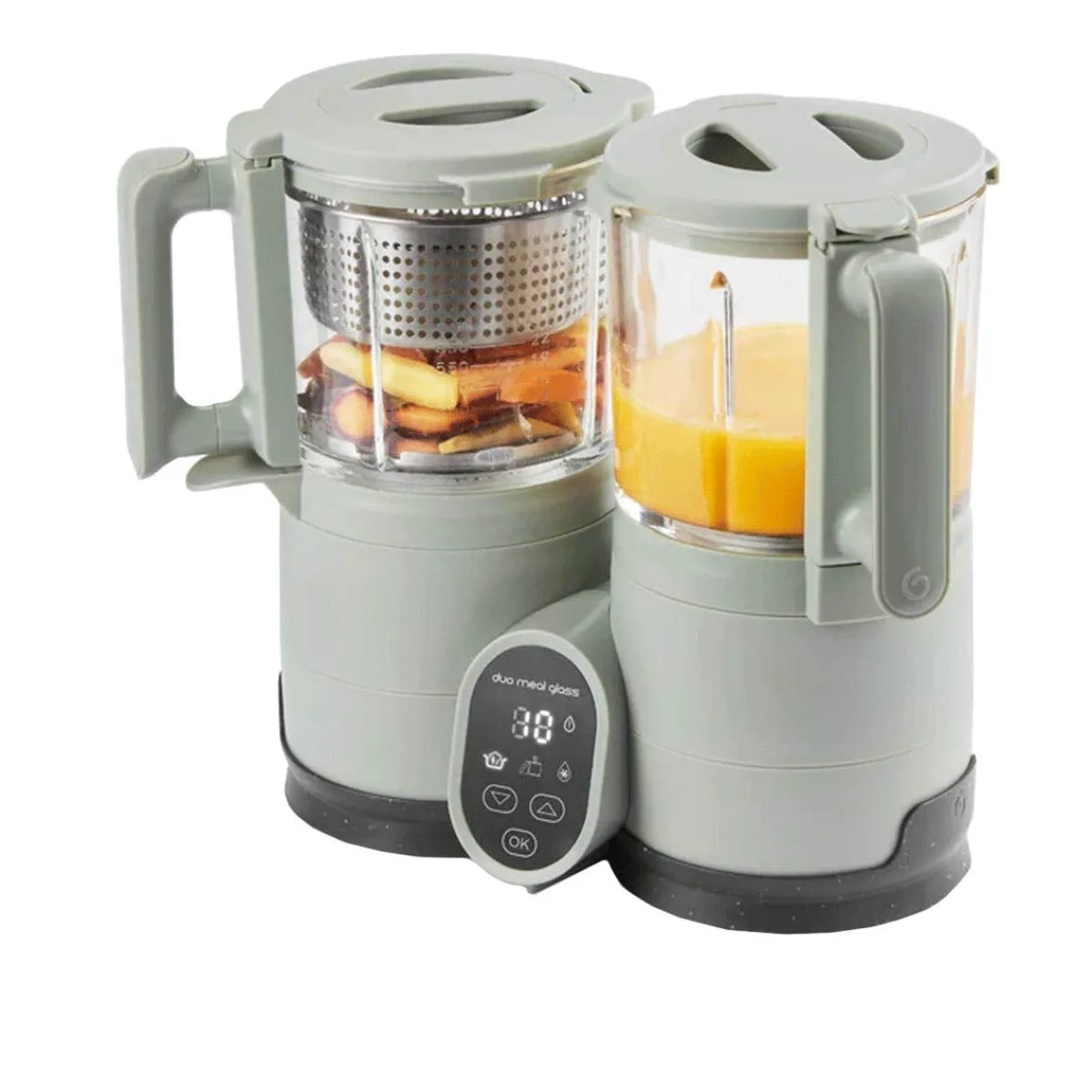 Baby Food Prep + Storage-BabyMoov Duo Meal Glass