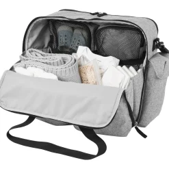 Diaper Bags-Skip Hop Duo Weekender Diaper Bag Grey Melange