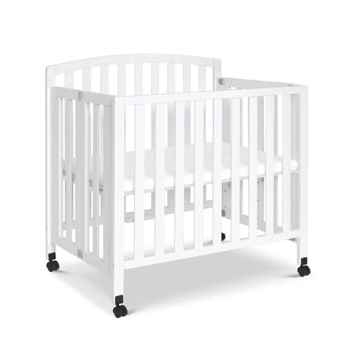 Mini Cribs|Convertible Cribs-DaVinci Dylan 3-in-1 Folding Convertible Mini Crib