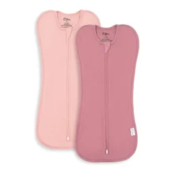 Sleep Sacks + Wraps-Comfycubs Easy Zipper Swaddles (2 Pack)