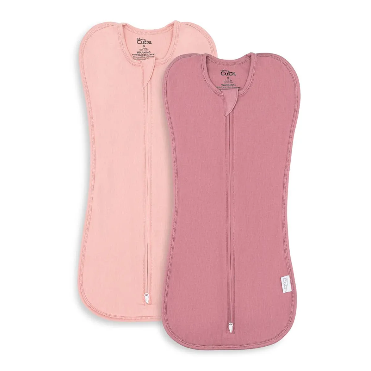 Sleep Sacks + Wraps-Comfycubs Easy Zipper Swaddles (2 Pack)