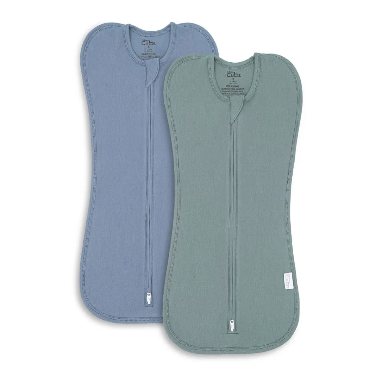 Sleep Sacks + Wraps-Comfycubs Easy Zipper Swaddles (2 Pack)