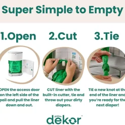 Inserts + Refills|Diaper Pails-Dekor Eko Mini Refill (2 Pack)