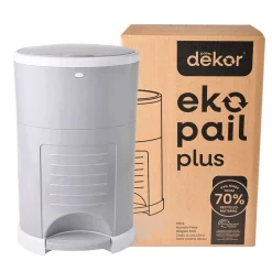 Diaper Pails-Dekor Eko Plus Diaper Pail (Kolor) Grey