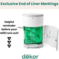 Inserts + Refills|Diaper Pails-Dekor Eko Plus Refill (4 Pack)
