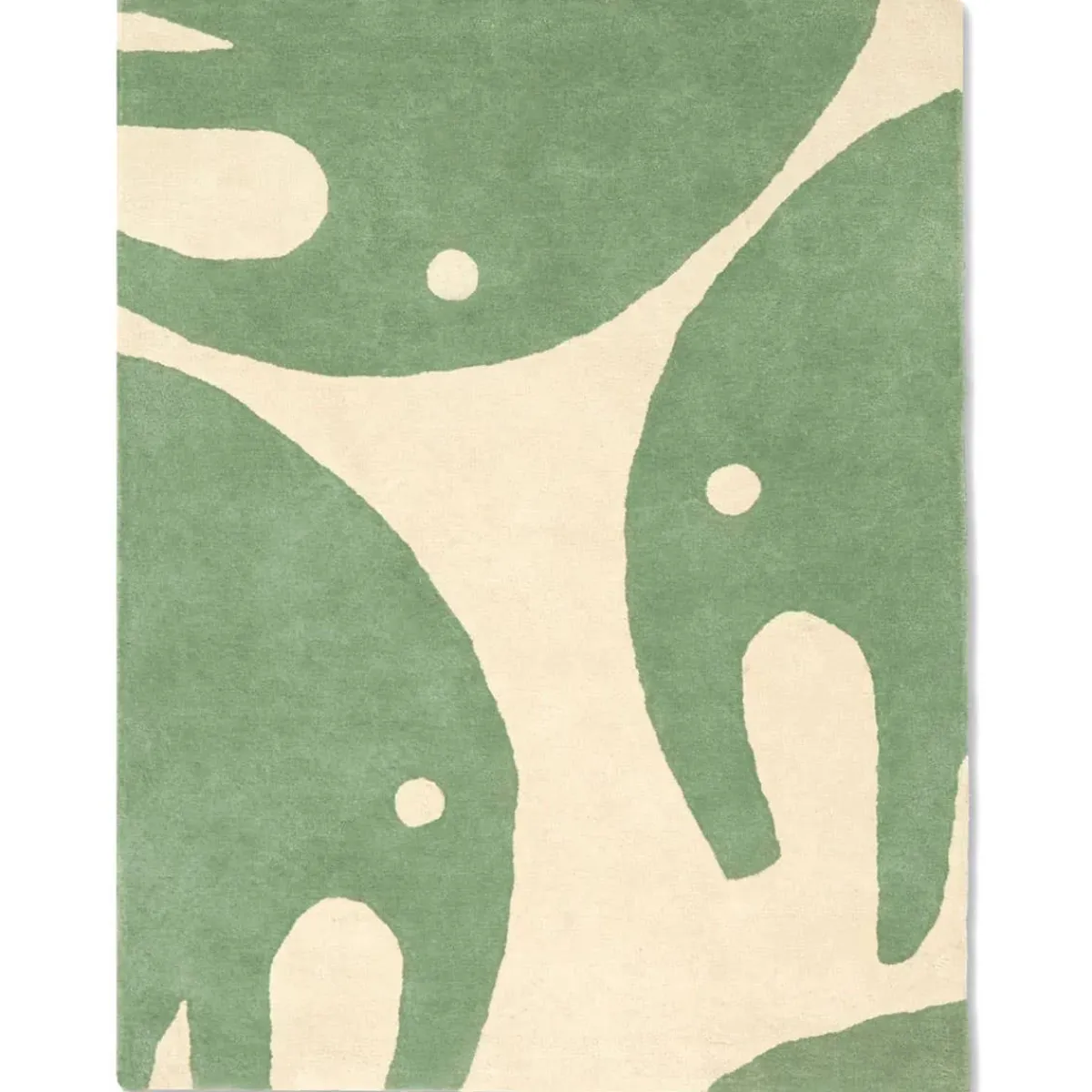 Rugs-Bleuu Studio Elephant Area Rug Green