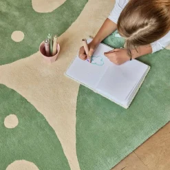 Rugs-Bleuu Studio Elephant Area Rug Green