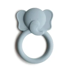 Teethers|Pacifiers + Clips-Mushie Elephant Teether Cloud