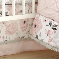 Crib Bedding Sets-Levtex Baby Elise 5 Piece Bedding Set