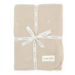 Blankets-Avery Row Embroidered Muslin Blanket