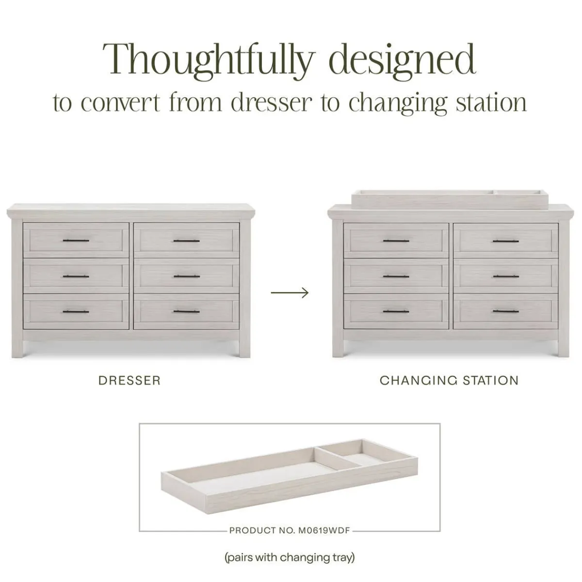 Dressers-Monogram by Namesake Emory Farmhouse Double Dresser