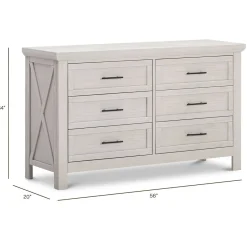 Dressers-Monogram by Namesake Emory Farmhouse Double Dresser