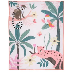 Crib Bedding Sets-Lambs & Ivy Enchanted Safari 3 Piece Crib Set