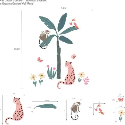 Wall Decor-Lambs & Ivy Enchanted Safari Wall Decals
